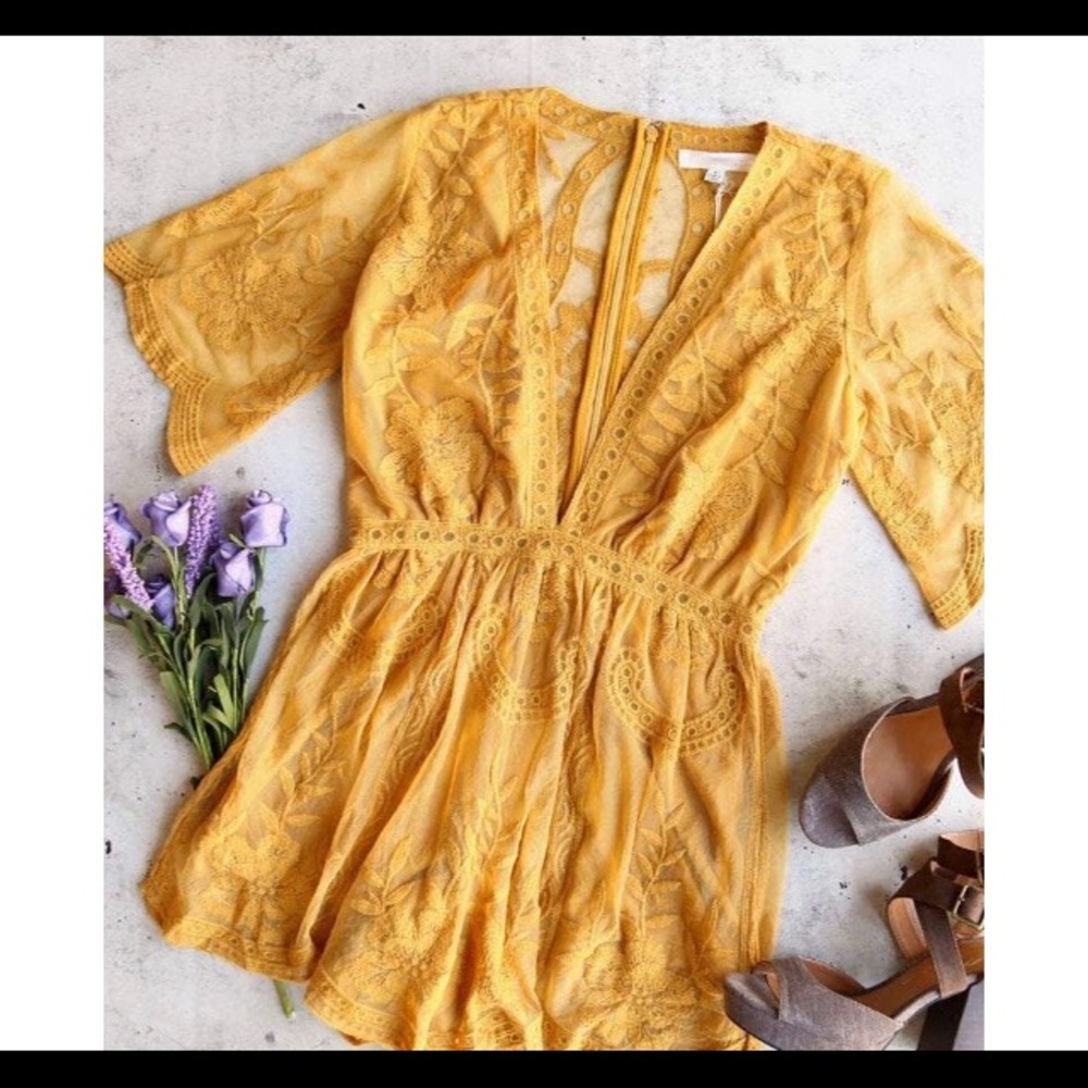 BRAND NEW boho lace romper
